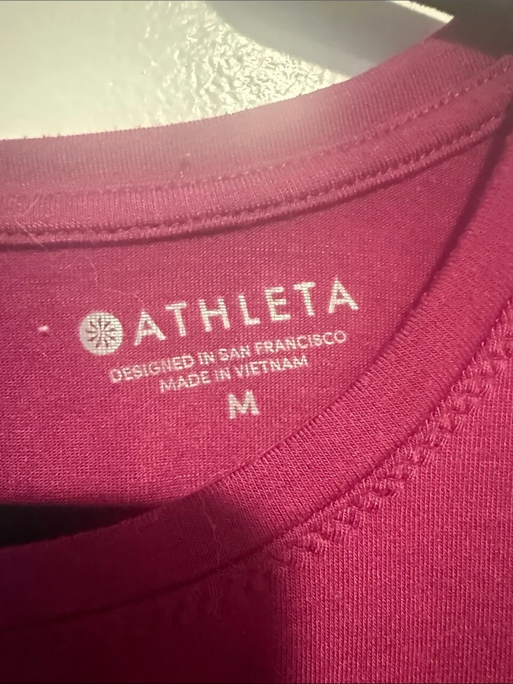Athleta Deep Magenta Sleeveless Workout Tank.  Size - medium